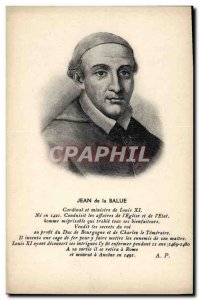 Postcard Old jean balue cardinal and minister of Louis XI