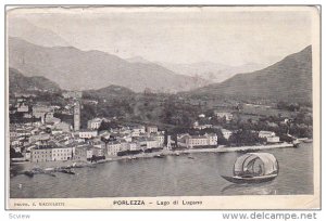 PORLEZZA (Lombardy), Italy, 1910-1920s; Lago Di Lugano