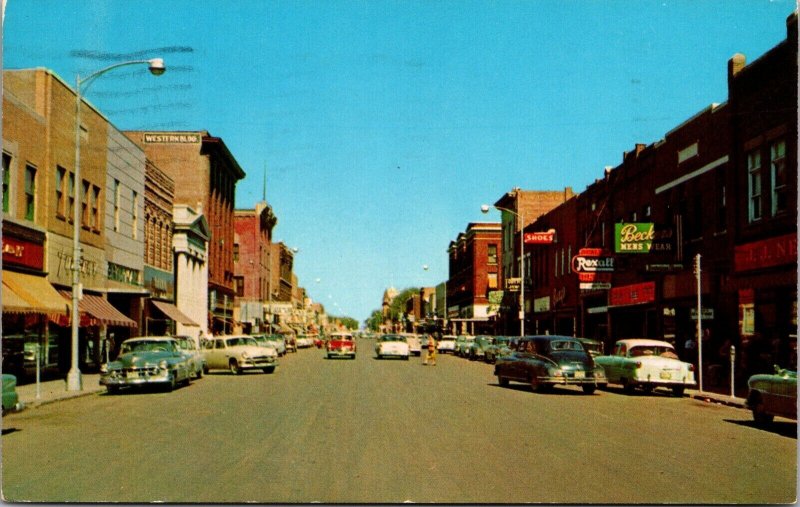 Postcard Main Street in Mitchell, South Dakota~1312