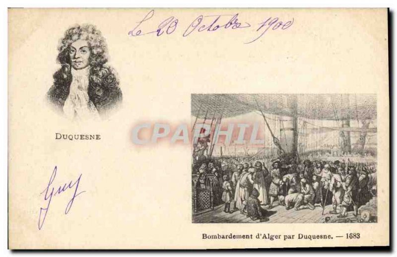 Old Postcard Duquesne Bombardment of & # 1683 39Alger