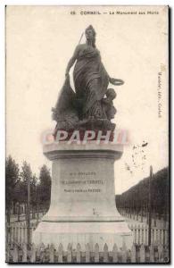 Corbeil Old Postcard The war memorial