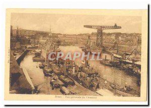 Brest Old Postcard General view of & # 39arsenal
