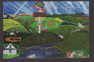 Iowa Walcott mural Iowa 80 Truckstop's Super Truck Showroom - Cont'l