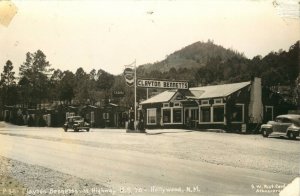 1940s Hollywood NM - Clayton Bennetts Standard Gas - Coca Cola RPPC Postcard