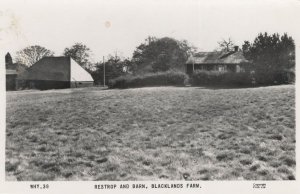 Restrop & Barn Blacklands Farm Friths Old Farming RPC Postcard