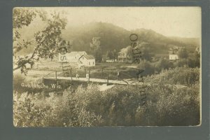 Avalanche WISCONSIN RPPC 1909 MAIN STREET nr Westby Viroqua Cashton GHOST TOWN