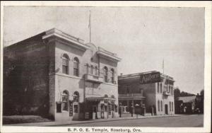 Roseburg OR BPOE Temple c1915 Postcard