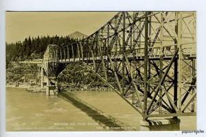 Columbia River OR Bridge of Gods RPPC Postcard