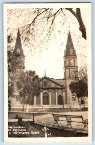Matamoros Tamaulipas Mexico Postcard The Church c1930's Unposted RPPC Photo