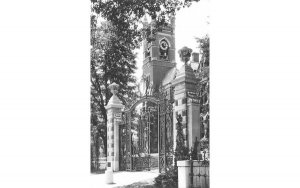 College Hall & The Grecourt Gates in Northampton, Massachusetts Smith College.