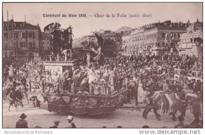 France Carnival de Nice 1928 Chae de la Folie petit char