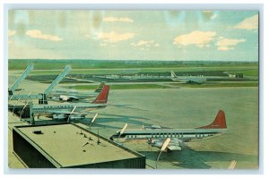 c1950s Beautiful City, Chicago-O Hare International Airport Chicago IL Postcard