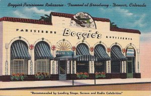 Postcard Boggio's Parisienne Rotisserie Tremont at Broadway Denver CO