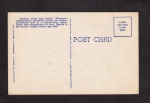 TX  Greetings From Amarillo Texas Large Letter Postcard