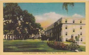 Iowa Cedar Rapids Vorhees Quadrangle Coe College 1947