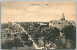 STATE COLLEGE PA MAIN BUILDING ANTIQUE POSTCARD
