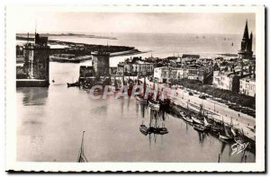 La Rochelle - General view of the port - Old Postcard