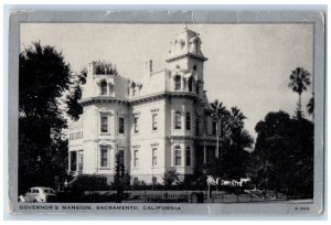 c1920 Governors Mansion Exterior Sacramento California Vintage Antique Postcard