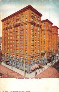 PLANTERS HOTEL ST LOUIS MISSOURI POSTCARD (c. 1908)