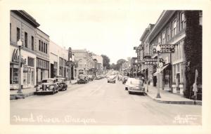 Hood River Oregon~Garrabrant Bros Chrysler Plymouth Car Dealer~Franz~1940s RPPC 