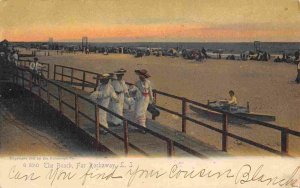 Beach Promenade Women Far Rockaway Long Island New York 1905 Rotograph postcard