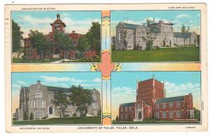 UNIVERSITY OF TULSA 1932 FINE ARTS LIBRARY ENGINEERING ADMIN BUILDINGS MUSKOGEE