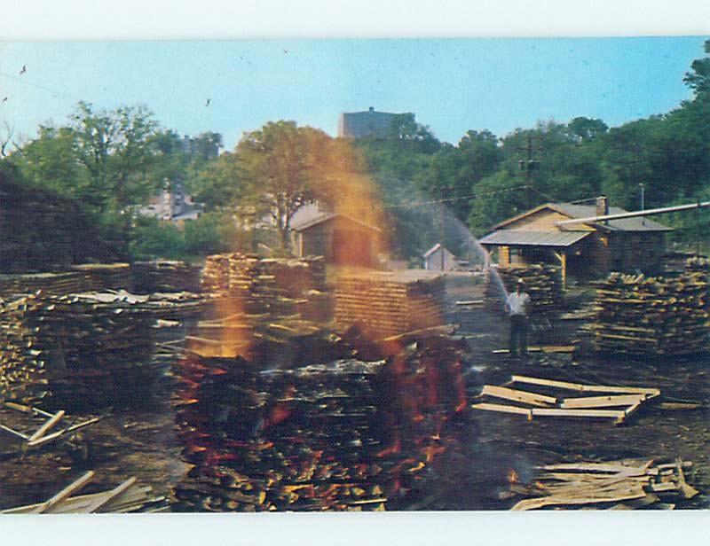 Pre-1980 CHARCOAL AT JACK DANIELS DISTILLERY Lynchburg - By Nashville TN hn3703