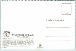 Postcard - Star Trek - Stars Hall of Fame - Orlando, Florida