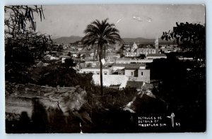 Mazatlan Sinaloa Mexico Postcard Details General View c1910 RPPC Photo