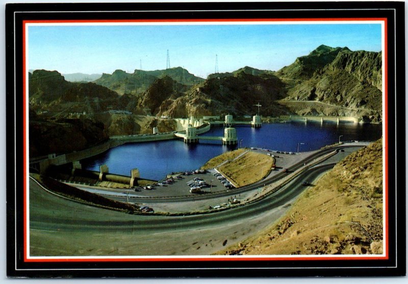 Hoover Dam on the mighty Colorado River From the Arizona approach - Arizona