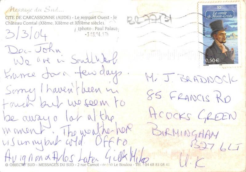 BR77131 cite de carcassonne aude le rempart ouest  spain