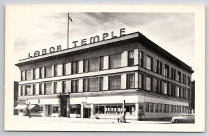 RPPC Labor Temple Tower Ave Superior Wisconsin WI Real Photo Postcard T23