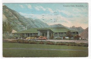 Country Club Honolulu Hawaii 1924 postcard