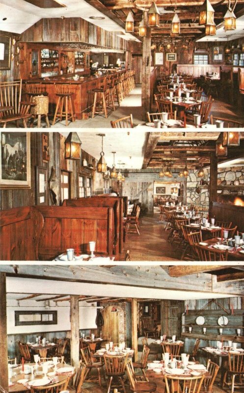 Vintage Postcard The County Tavern Restaurant Dining Cocktail Lounge Stamford CT