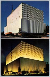 Tulsa Oklahoma 1960s Postcard The Abundant Life Building Day & Night Views