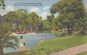 Florida Orlando Sanlando Springs Florida's Fantasyland 1945 Curteich