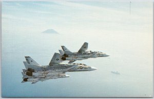VF-14 TOPHATTERS Navy's Oldest Squadron Newest Fighter on a Mission Postcard