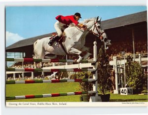 M-178814 Clearing the Corral Fence Dublin Horse Show Dublin Ireland