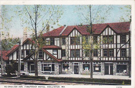 Ye English Inn Fireproof Hotel Hollister Missouri 1930 Curteich