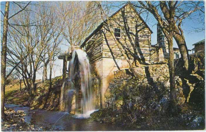 Golda's Old Mill at Bitting Springs near Tahlequah Oklahoma, OK, Chrome