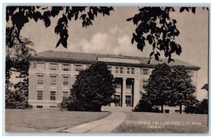 Stockbridge Hall University Of Massachusetts Amherst MA Vintage Postcard 
