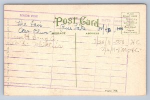 J90/ Rice Lake Wisconsin Postcard c1910 Omaha Railroad Depot 444