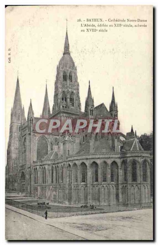 Postcard Old Bayeux Cathedrale Notre Dame the apse built in the XIII century ...