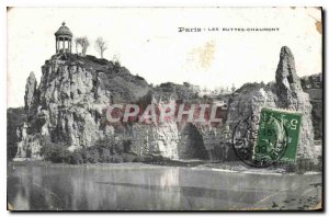 Old Postcard Paris Buttes Chaumont