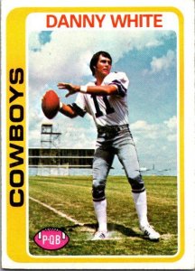 1978 Topps Football Card Danny White Dallas Cowboys sk7214