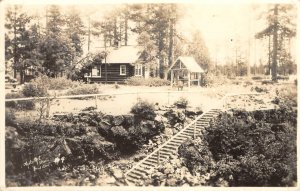 RPPC Lava Caves State Park, Bend, Oregon 1940s Vintage Real Photo Postcard