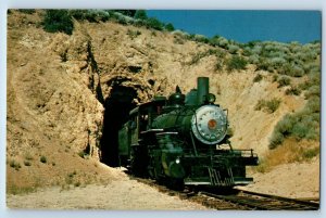 c1950's Virginia & Truckee Railroad Locomotive Virginia City Nevada NV Postcard