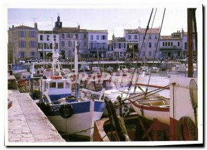 Modern Postcard the Ile de Re Flotte en Re Lumiere Evening Harbor