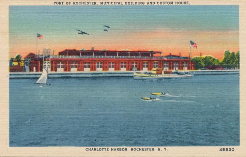 Port of Rochester - Custom House - Charlotte Harbor, Rochester, New York - Linen