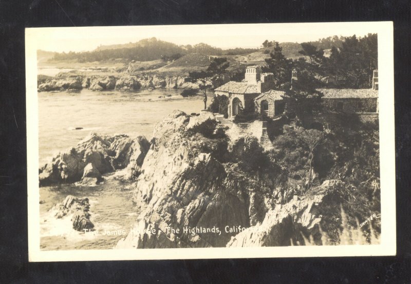 RPPC THE HIGHLANDS CALIFORNIA THE JAMES HOUSE VINTAGE REAL PHOTO POSTCARD